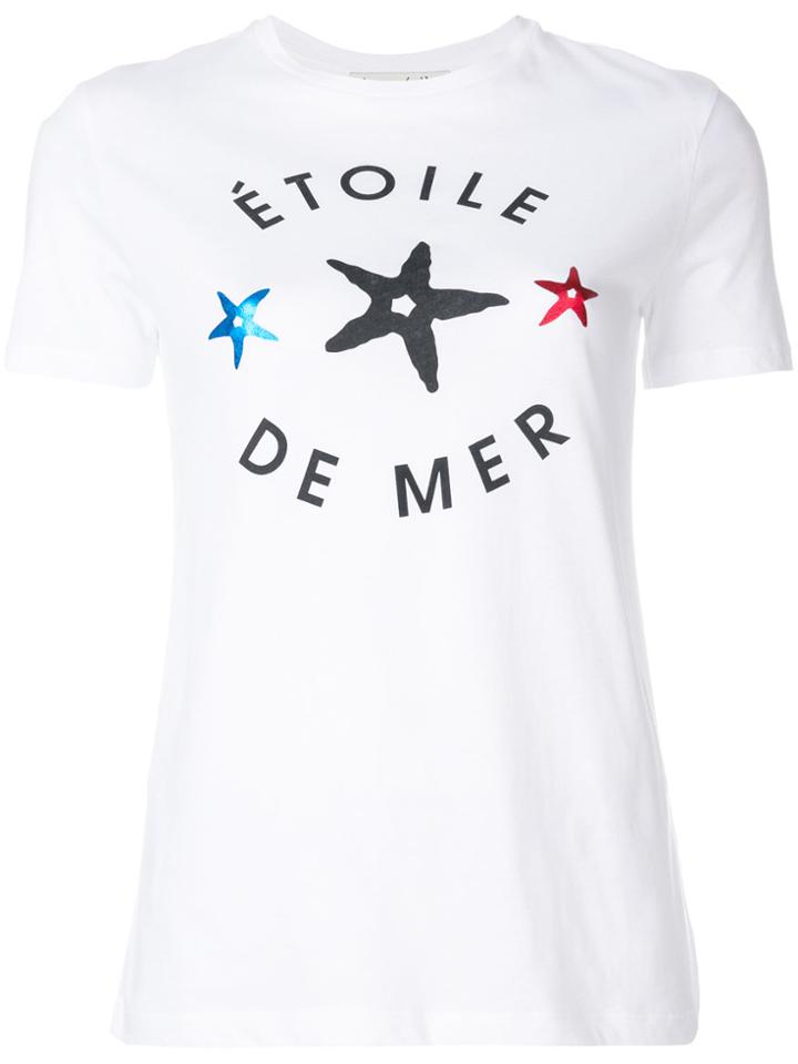 Être Cécile Étoile De Mer Print T-shirt - White