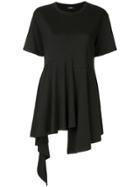 Goen.j Asymmetric Paneled T-shirt - Black
