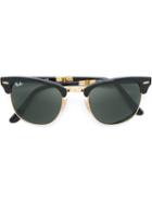 Ray-ban Foldable 'clubmaster' Sunglasses, Adult Unisex, Black, Acetate