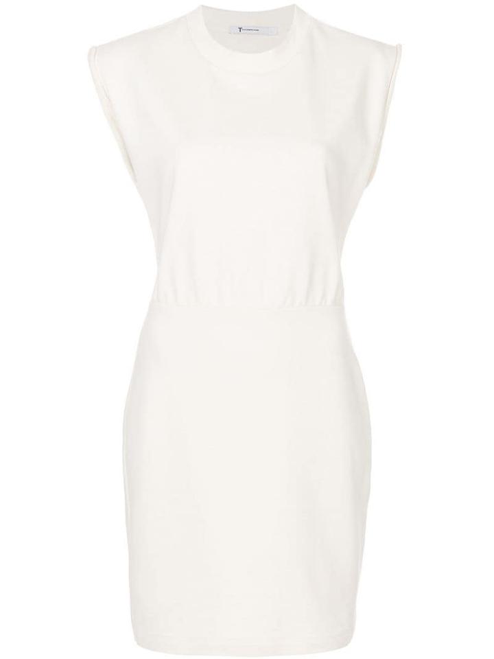 T By Alexander Wang Cinch Waist Dress - Neutrals