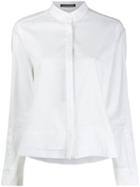 Luisa Cerano Mandarin Collar Shirt - White