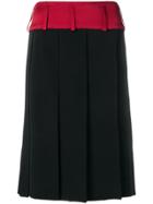 Marni Large Pleat Skirt - Black