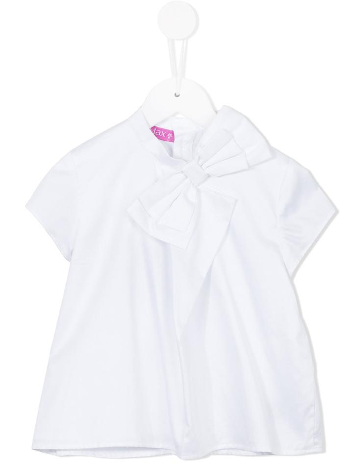 Valmax Kids - Bow Detail Blouse - Kids - Cotton - 6 Yrs, White