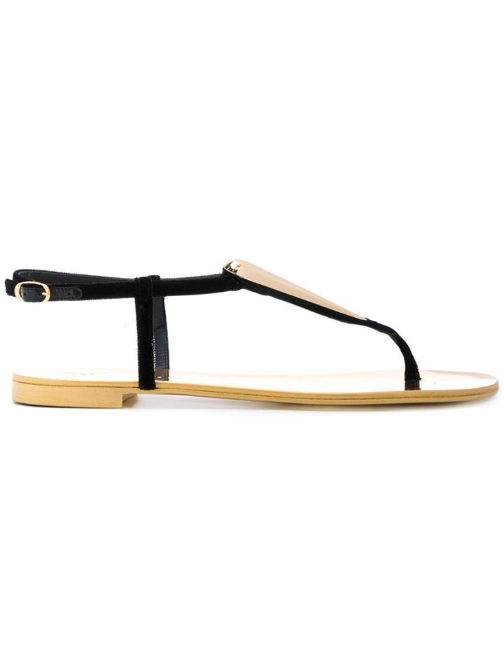 Giuseppe Zanotti Design Teardrop Sandals - Black