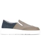 Emporio Armani Panelled Slip-on Sneakers
