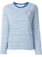 Marc Jacobs Skinny Stripe T-shirt, Women's, Size: Xs, Blue, Cotton