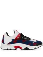 Kenzo Lace Up Sneakers - Red