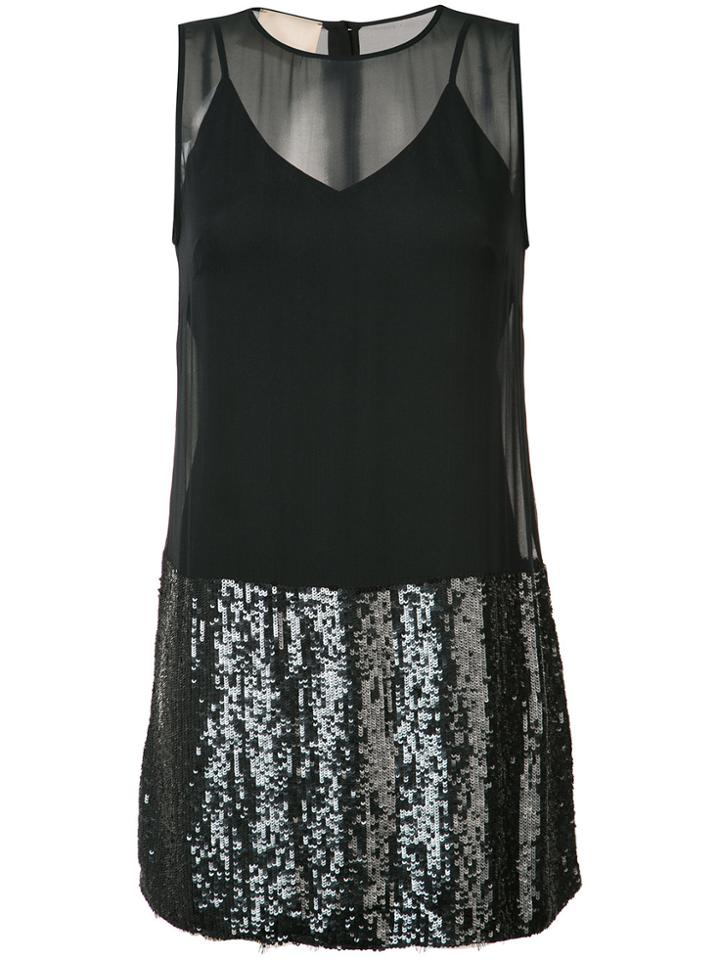 Loyd/ford Sequined Shift Dress - Black