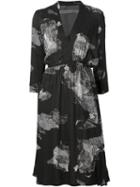 Raquel Allegra Printed Gathered Waist Dress