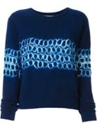 Suzusan Bubble Print Cashmere Jumper - Blue