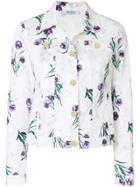 Max Mara Floral Printed Jacket - White