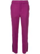Cityshop Straight Cropped Trousers - Pink & Purple