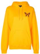 Callipygian Floral Face Relaxed Hoody - Yellow
