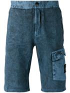 Stone Island - Dyed Bermuda Shorts - Men - Cotton - L, Blue, Cotton
