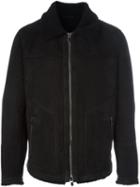 Drome Zipped Jacket, Men's, Size: Xl, Black, Leather/lamb Fur