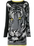 Twin-set Knitted Tiger Dress - Grey