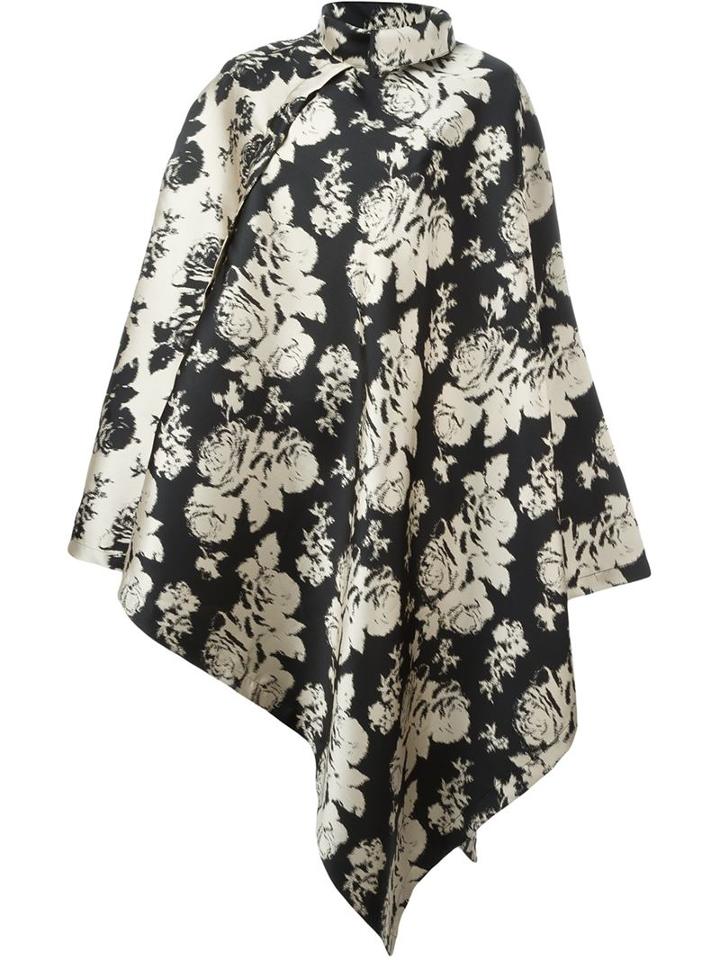 Ermanno Gallamini Floral Pattern Cape, Women's, Nude/neutrals, Silk/polyamide