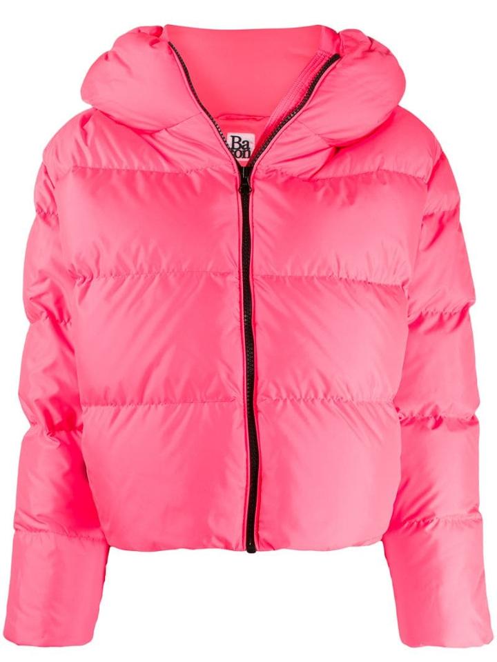 Bacon Hoooded Padded Jacket - Pink