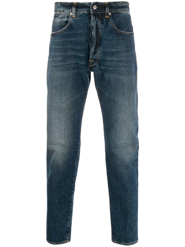 Golden Goose Anchor Print Jeans - Blue