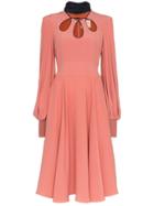 Roksanda Roks Adena Slk Sat Drs Ls Co - Pink & Purple