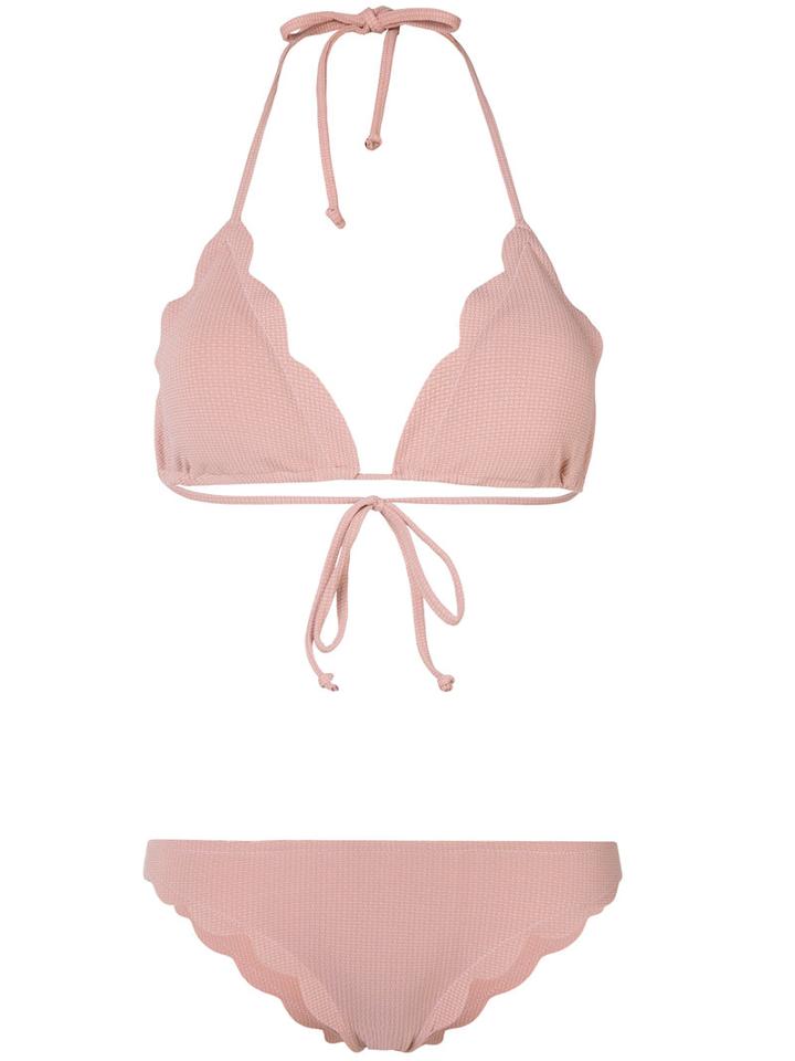 Marysia - Ruffled Bikini Set - Women - Polyamide/spandex/elastane - S, Pink/purple, Polyamide/spandex/elastane