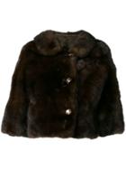 A.n.g.e.l.o. Vintage Cult 1960's Cropped Fur Jacket - Brown