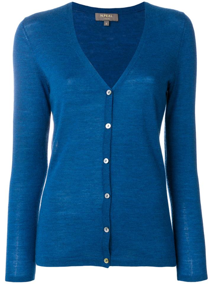 N.peal Fine Cashmere Cardigan - Blue