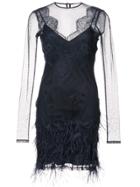 Cinq A Sept Fitted Lace Dress - Blue