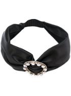Miu Miu Strass Embellished Headband - Black