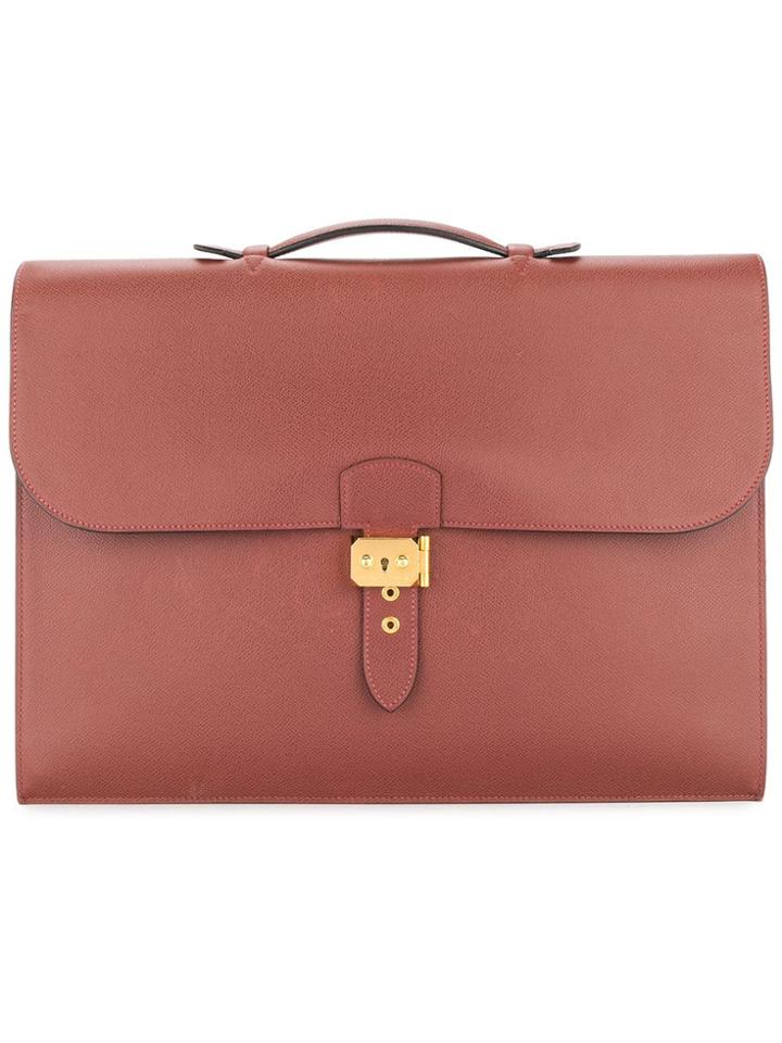 Hermès Vintage Sac A Depeche 41 Business Bag - Brown