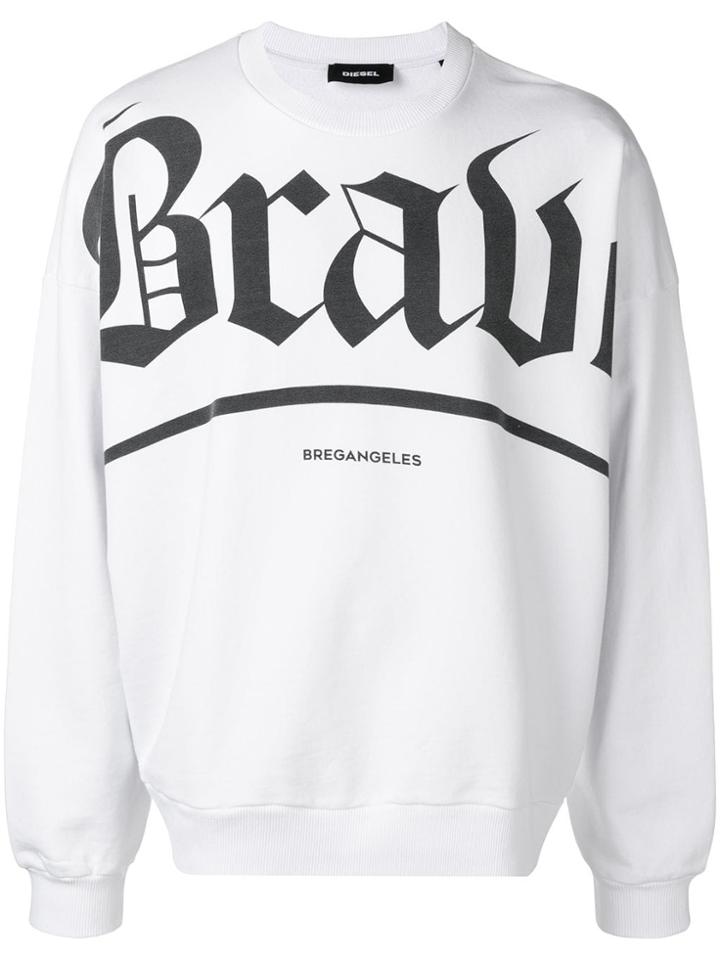 Diesel 'brave' Sweatshirt - White