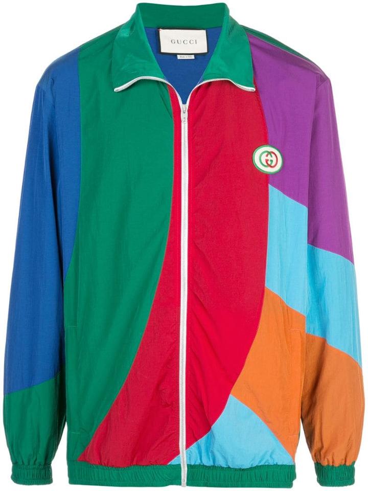 Gucci Interlocking G Colour Block Jacket - Multicolour