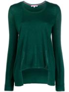 Patrizia Pepe Asymmetric Relaxed-fit Pullover - Green