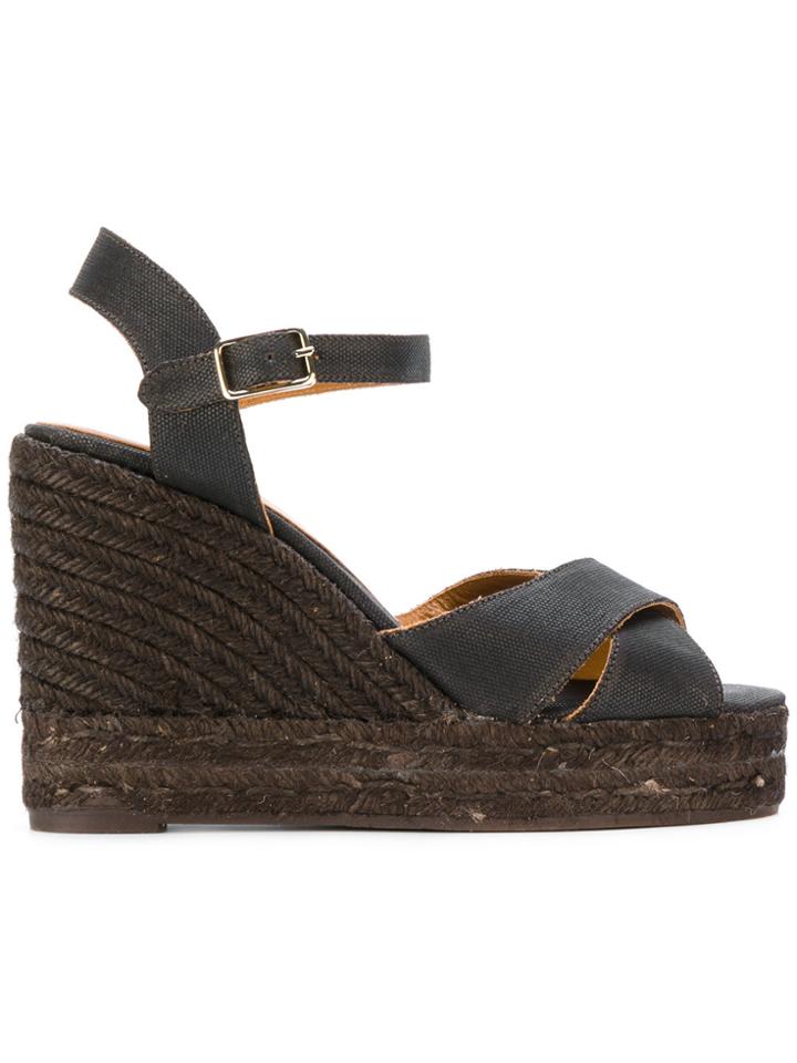 Castañer Classic Wedge Sandals - Brown
