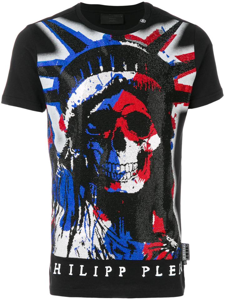 Philipp Plein Red T-shirt - Black