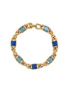 Susan Caplan Vintage 1980's Swarovski Bracelet - Gold