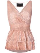 Christian Pellizzari V-neck Sleeveless Top - Nude & Neutrals