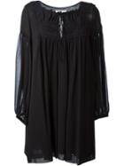 See By Chloé Embroidered Bib Loose Dress