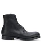 Measponte Lace Up Ankle Boots - Black