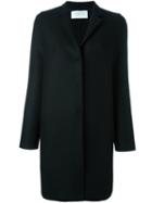 Harris Wharf London Snap Button Coat, Women's, Size: 44, Black, Virgin Wool