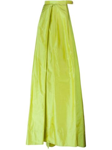 Caitlin Price Cut-out Skirt, Women's, Size: S, Green, Silk