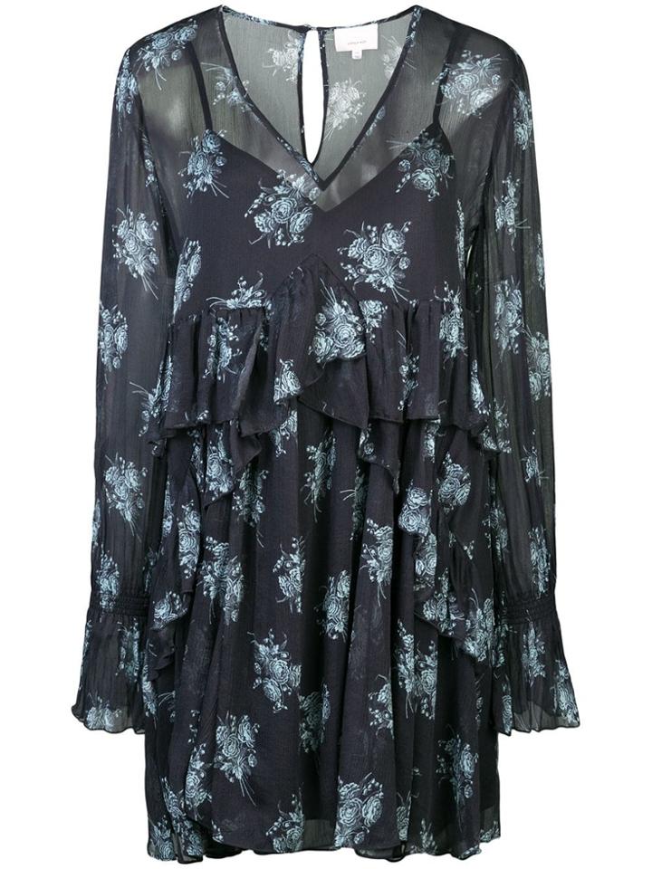Cinq A Sept Floral Print Dress - Black