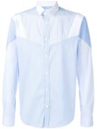 Les Hommes Urban Striped Long-sleeve Shirt - Blue