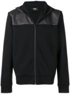 Fendi Full-zipped Hooded Jacket - Black