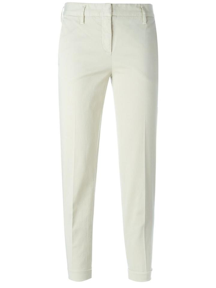 Aspesi Skinny Chino Trousers, Women's, Size: 40, Nude/neutrals, Cotton/spandex/elastane