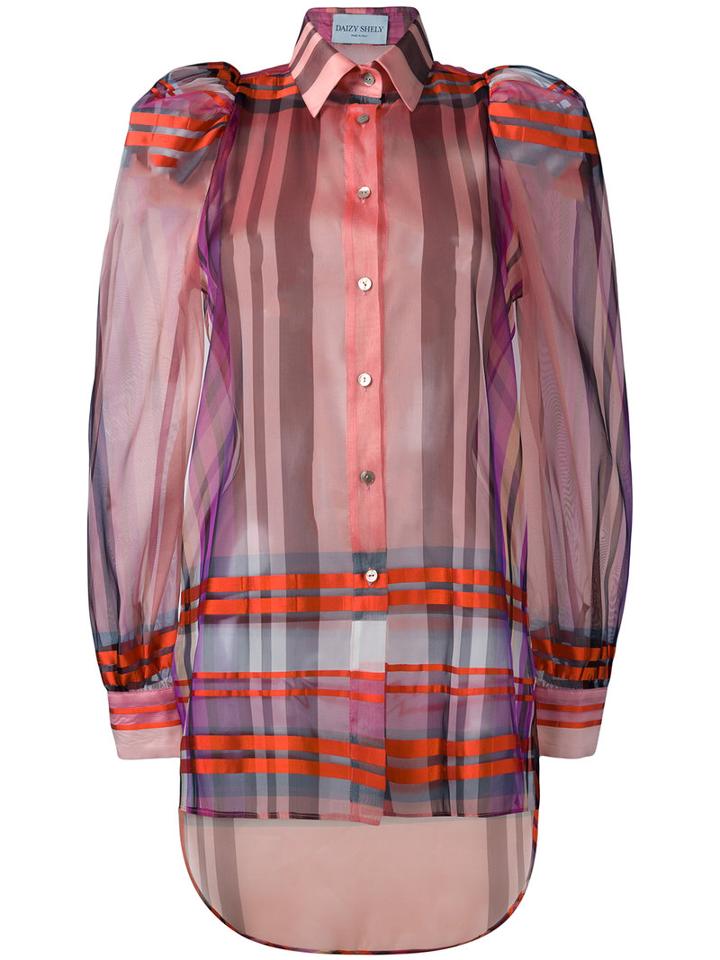 Daizy Shely Checked Shirt, Women's, Size: 44, Red, Silk