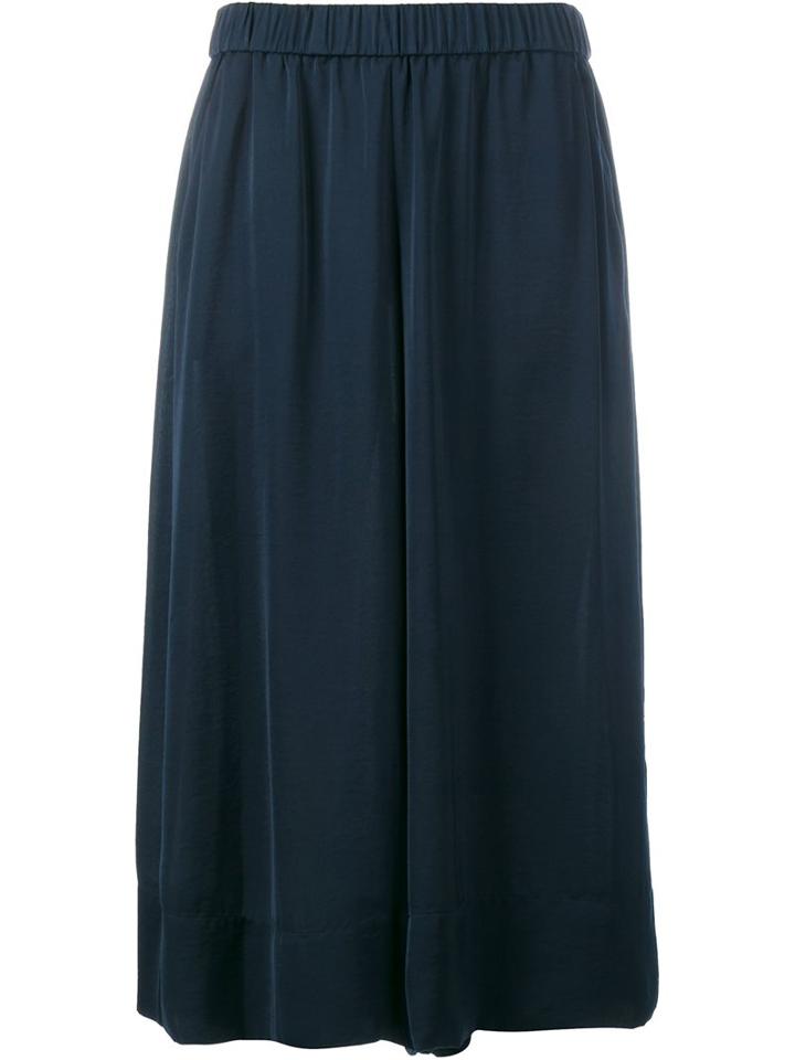 Vince Wide-leg Culottes, Women's, Size: Small, Blue, Polyester