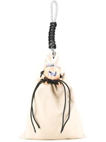 22/4 By Stephanie Hahn Pinstripe Fold Drawstring Tote Bag