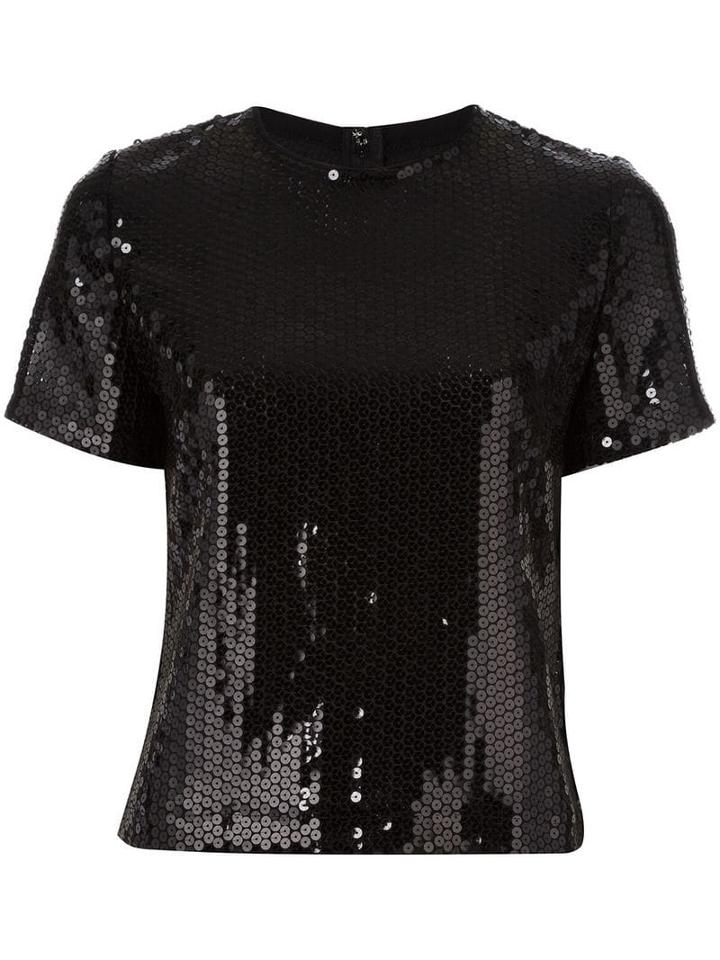 Comme Des Garçons Pre-owned Sequinned Top - Black