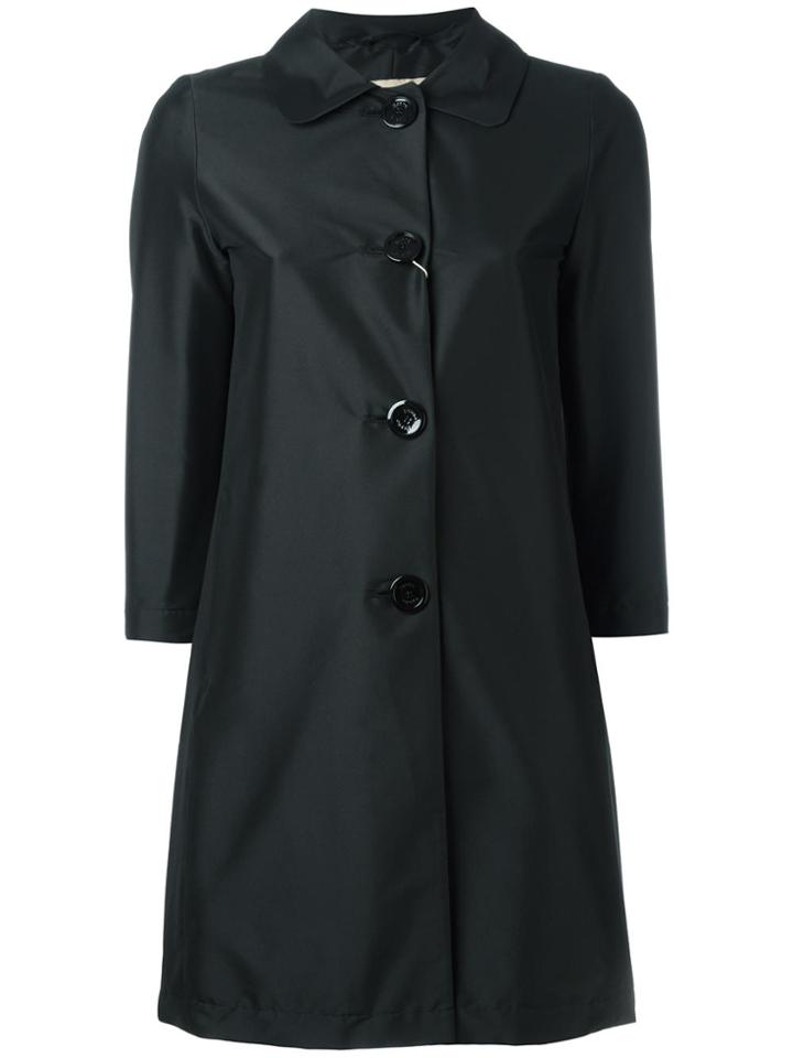 Herno Three-quarters Sleeve Coat - Black